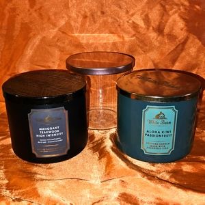 BBW 3 wick candle jars